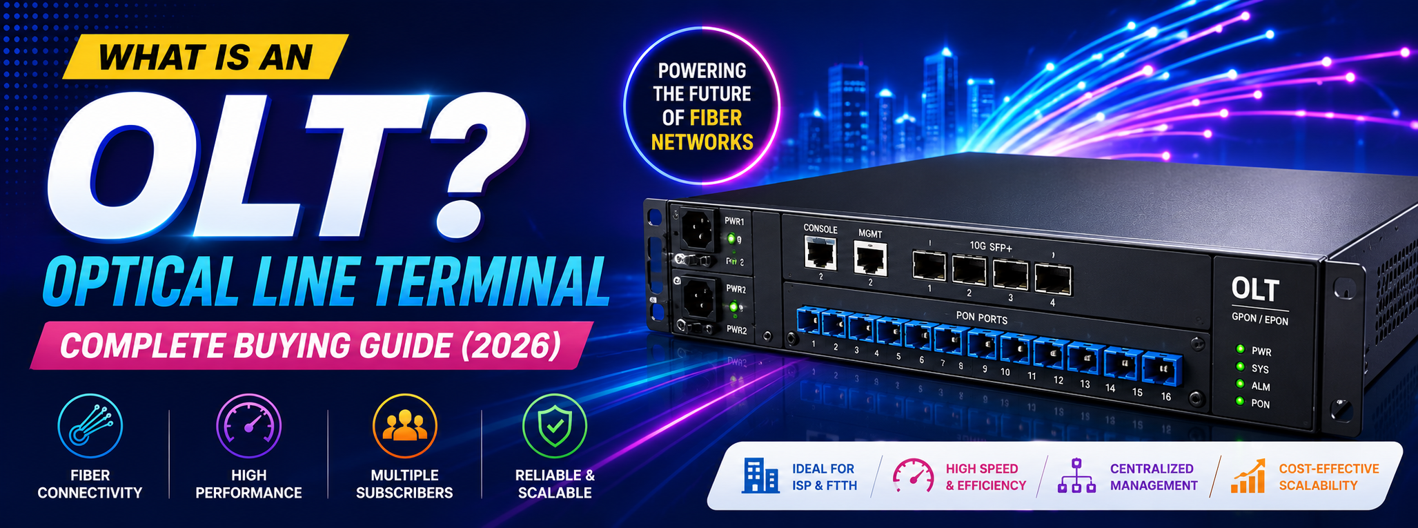 What is an OLT? How Optical Line Terminal Works & Complete Buying Guide (2026)