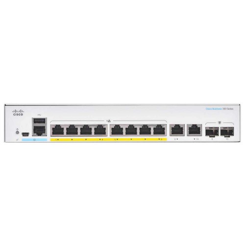 Cisco CBS350-8P-2G 8-port GE PoE+ Gigabit Managed Switch