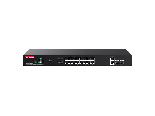 IP-COM G1128P-24-250W 24-Port Gigabit PoE Switch with 2 SFP Uplink 230W