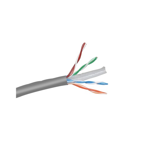 SOLITINE SOL5157-GR-U U/UTP 4-Pair Cat-6 CCA PVC LAN Cable (Grey)